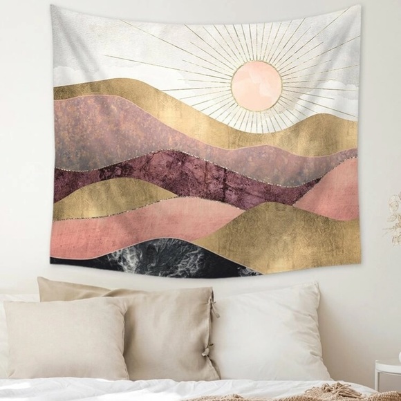 Sun Over Mountains Hanging Wall Decor. Bohemian theme, western, chic - Picture 2 of 6